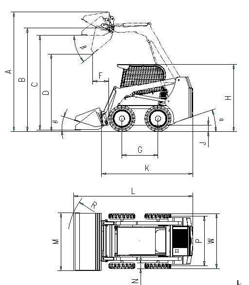 滑移裝載機(jī)GN700技術(shù)參數(shù)